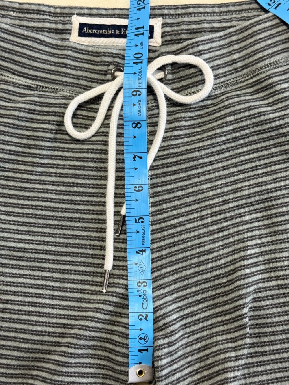 Abercrombie & Fitch Gray Striped Lounge Jogger Pants Women's Small - Picture 9 of 11